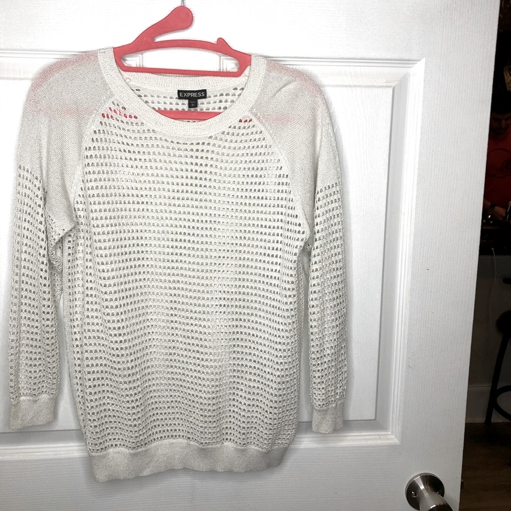 Express holy knit sweater